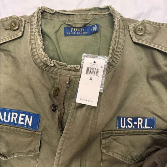 Ralph Lauren Khaki Military-Inspired Jacket - Picture 3 of 4